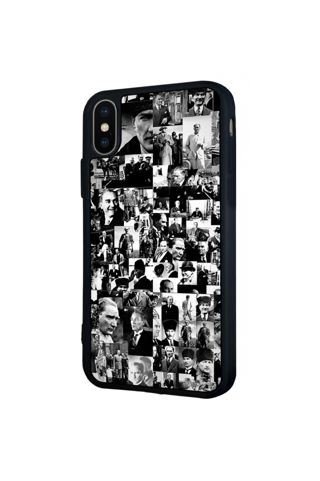 iPhone X/ XS Uyumlu Mustafa Kemal Ataturk Tasarımlı Glossy Premium Kılıf