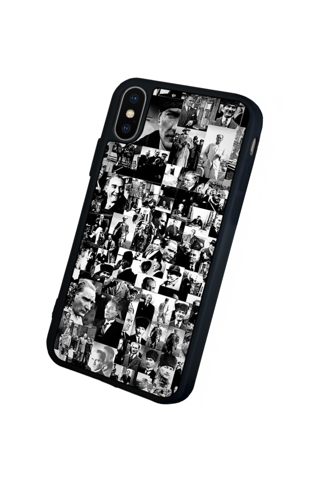 iPhone X/ XS Uyumlu Mustafa Kemal Ataturk Tasarımlı Glossy Premium Kılıf