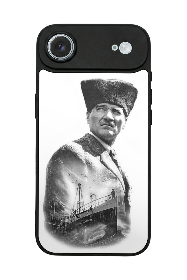 iPhone 17 Air Uyumlu Mustafa Kemal Ataturk Tasarımlı Glossy Premium Kılıf