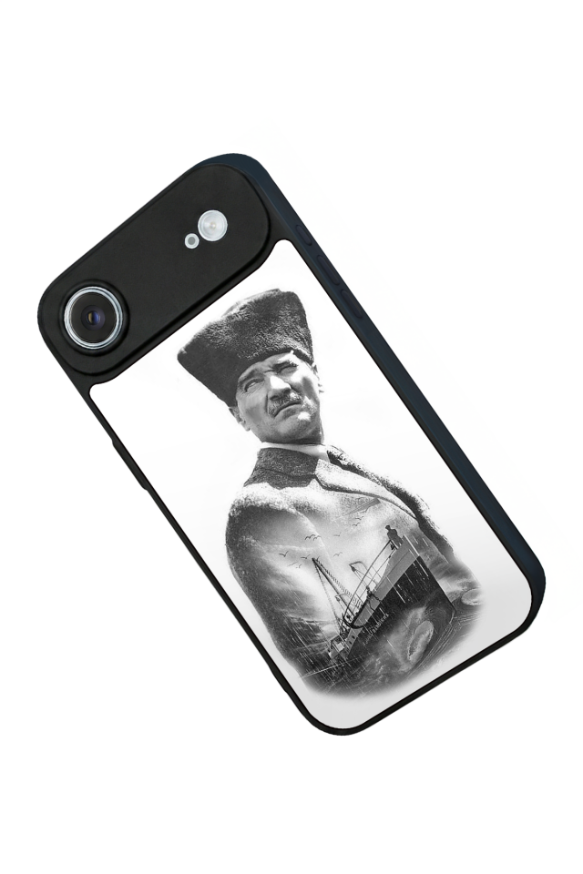 iPhone 17 Air Uyumlu Mustafa Kemal Ataturk Tasarımlı Glossy Premium Kılıf