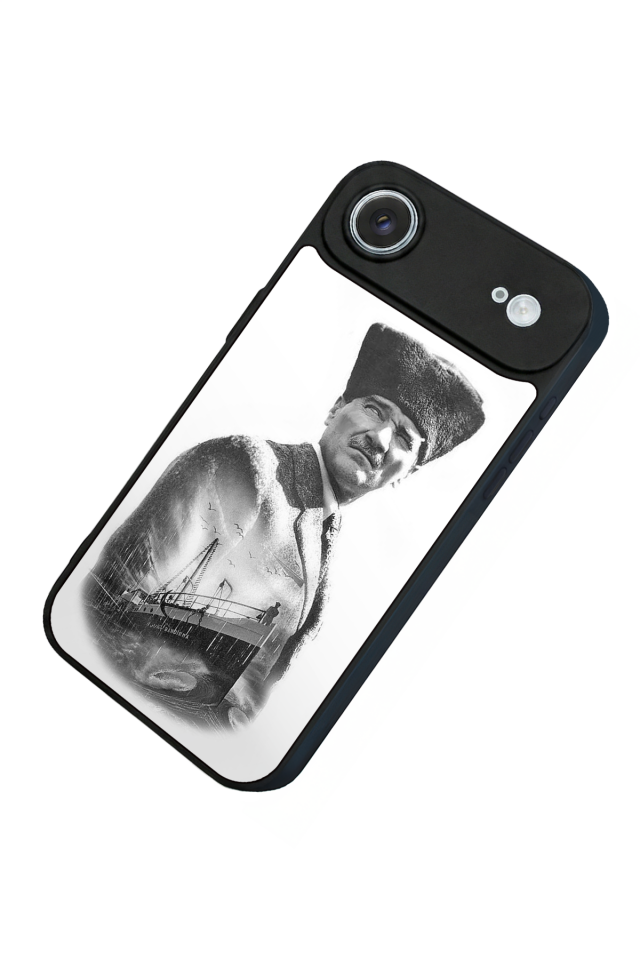 iPhone 17 Air Uyumlu Mustafa Kemal Ataturk Tasarımlı Glossy Premium Kılıf