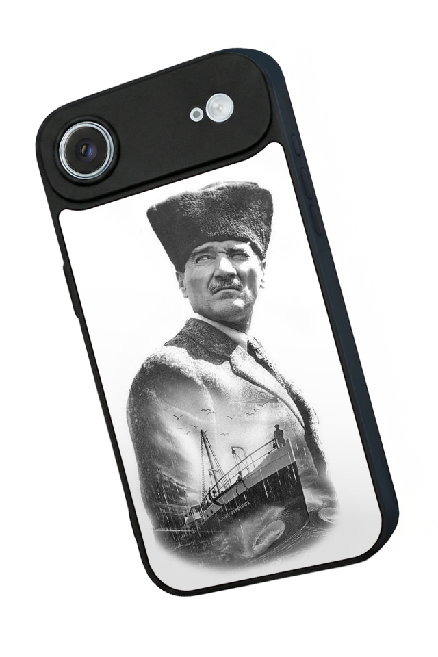 iPhone 17 Air Uyumlu Mustafa Kemal Ataturk Tasarımlı Glossy Premium Kılıf