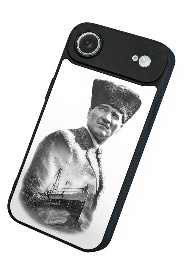 iPhone 17 Air Uyumlu Mustafa Kemal Ataturk Tasarımlı Glossy Premium Kılıf