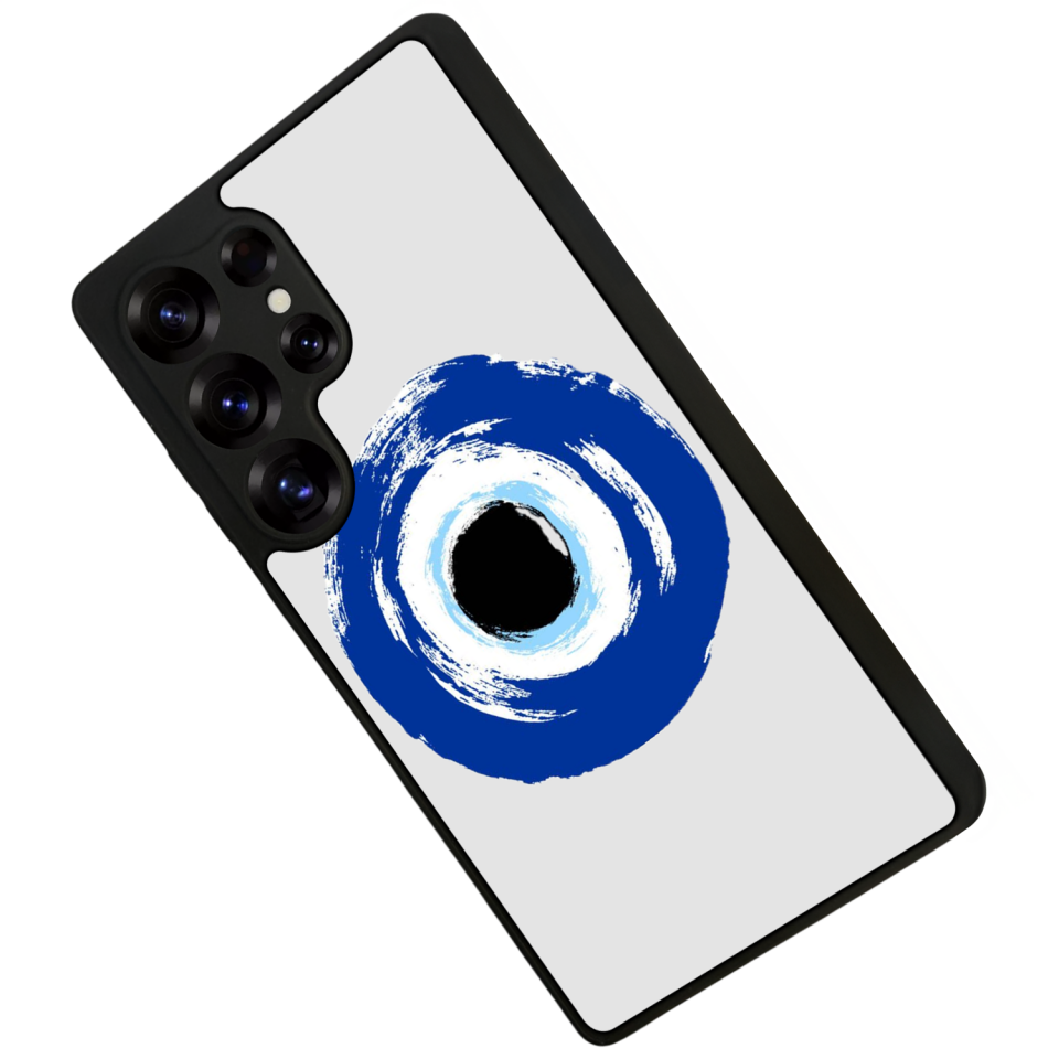 Samsung Galaxy S25 Ultra Uyumlu Nazar Tasarımlı Glossy Premium Kılıf