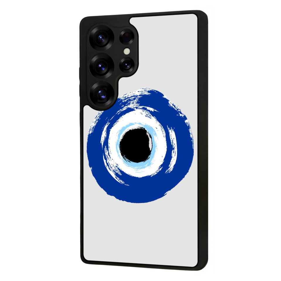 Samsung Galaxy S25 Ultra Uyumlu Nazar Tasarımlı Glossy Premium Kılıf