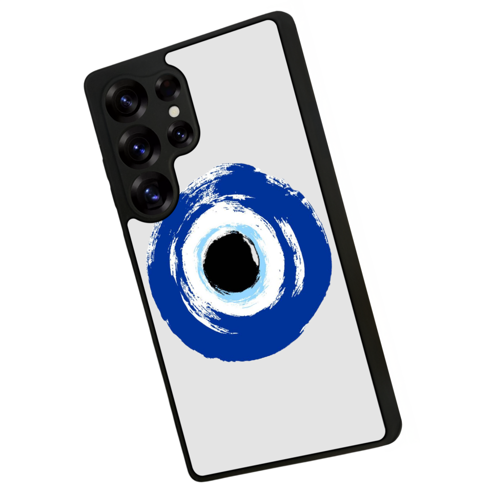 Samsung Galaxy S25 Ultra Uyumlu Nazar Tasarımlı Glossy Premium Kılıf