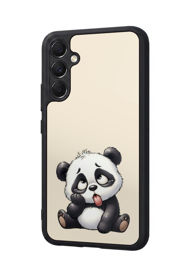 Samsung Galaxy M34 Uyumlu Panda Tasarımlı Glossy Premium Kılıf
