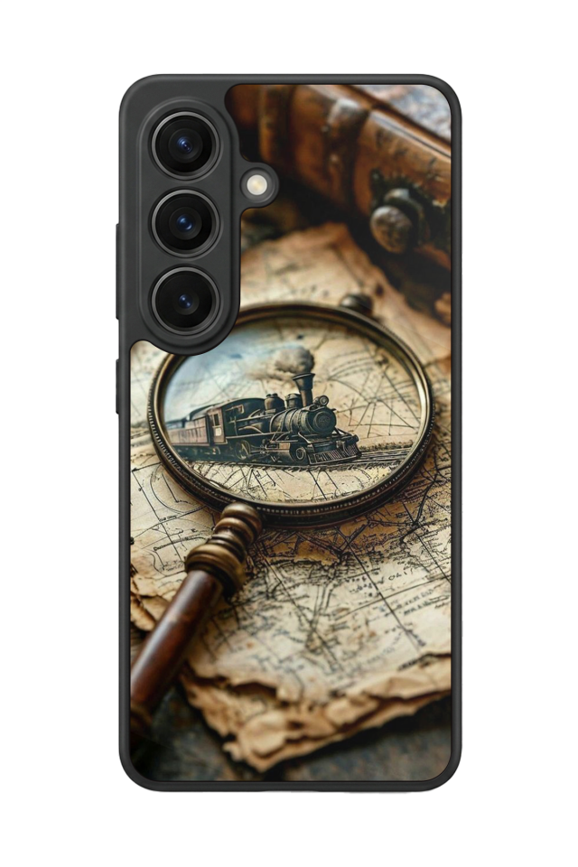 Samsung Galaxy S26 Uyumlu Pusula Tasarımlı Glossy Premium Kılıf