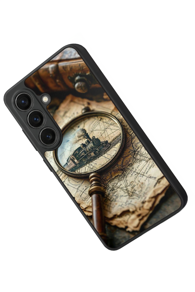 Samsung Galaxy S26 Uyumlu Pusula Tasarımlı Glossy Premium Kılıf