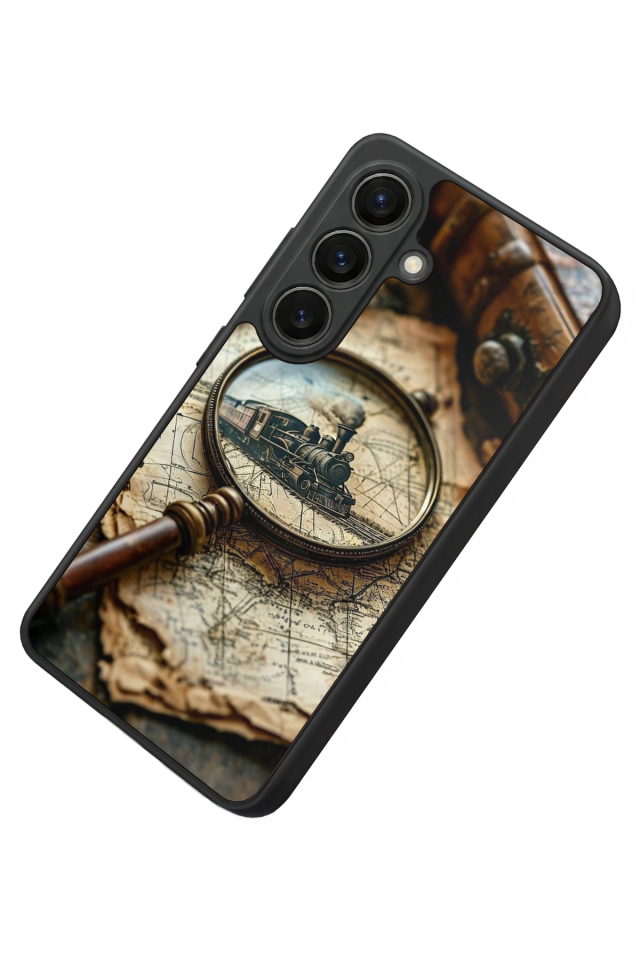 Samsung Galaxy S26 Uyumlu Pusula Tasarımlı Glossy Premium Kılıf