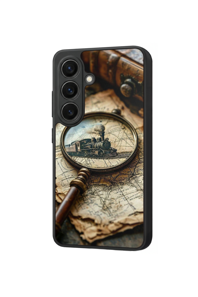 Samsung Galaxy S26 Uyumlu Pusula Tasarımlı Glossy Premium Kılıf