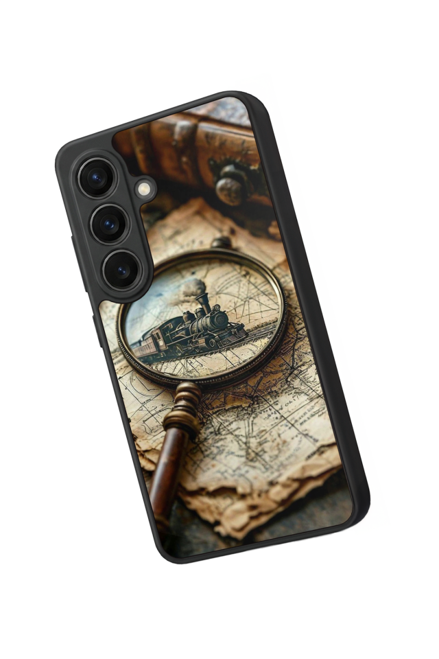 Samsung Galaxy S26 Uyumlu Pusula Tasarımlı Glossy Premium Kılıf