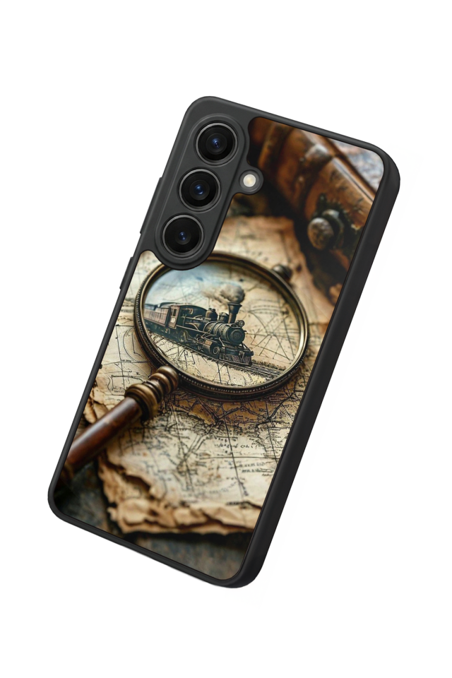 Samsung Galaxy S26 Uyumlu Pusula Tasarımlı Glossy Premium Kılıf