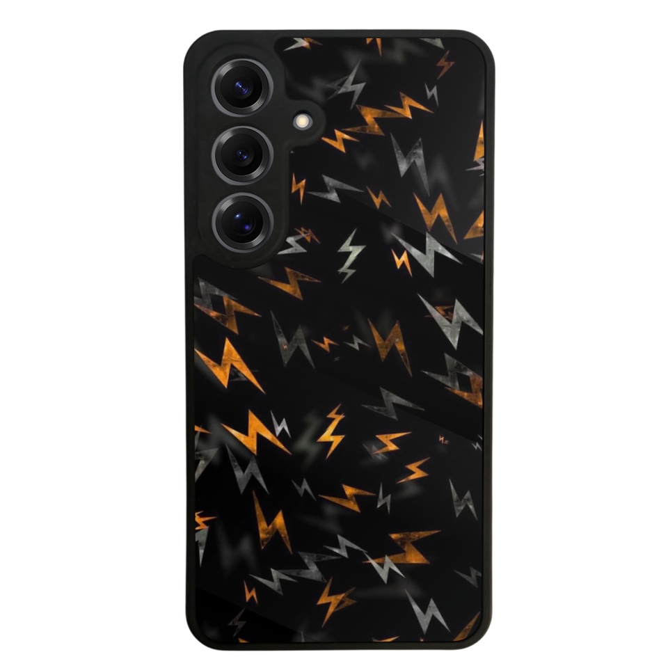 Samsung Galaxy S25 Uyumlu Simsek Tasarımlı Glossy Premium Kılıf