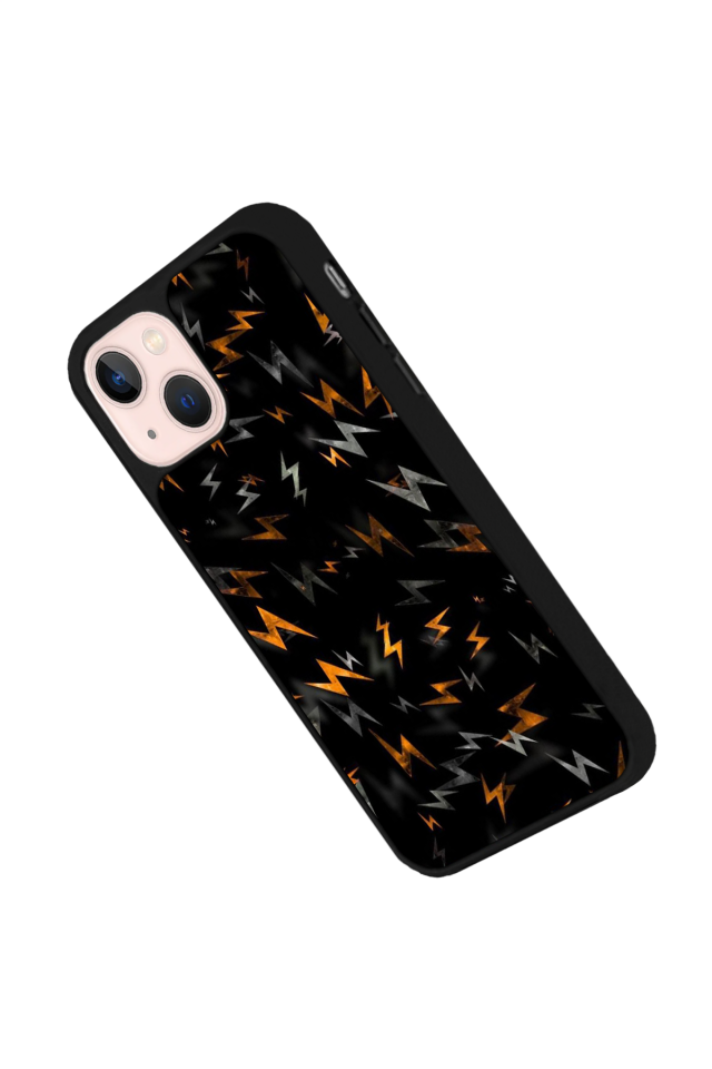 iPhone 13/14 Uyumlu Simsek Tasarımlı Glossy Premium Kılıf