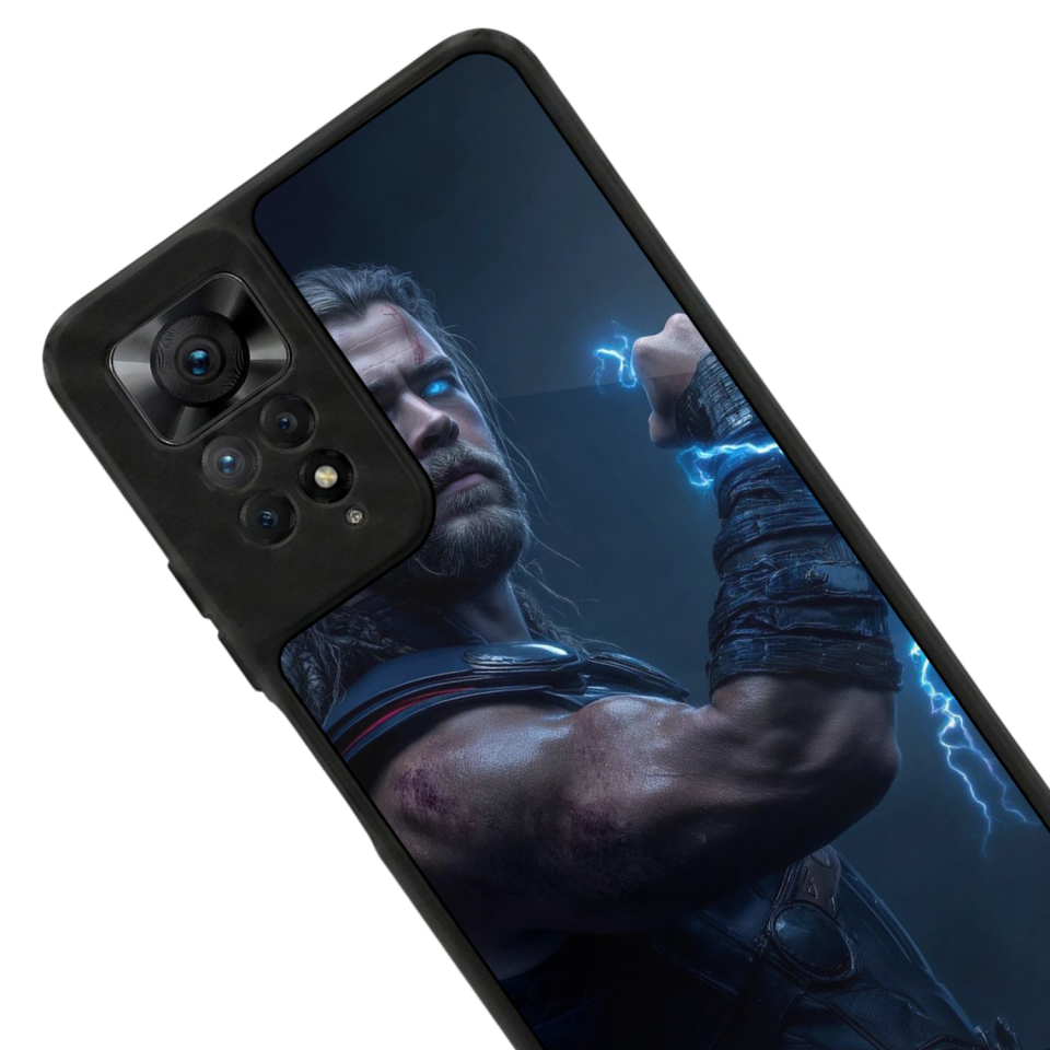 Xiaomi Redmi Note 12 Pro Uyumlu Thor Tasarımlı Glossy Premium Kılıf
