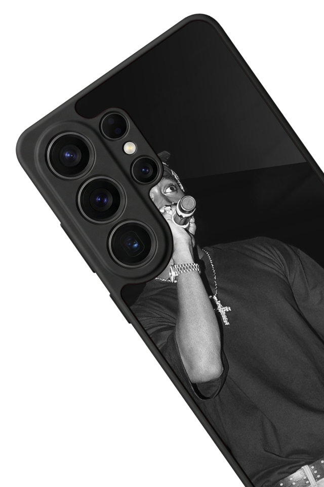 Samsung Galaxy S26 Ultra Uyumlu Tupac Tasarımlı Glossy Premium Kılıf