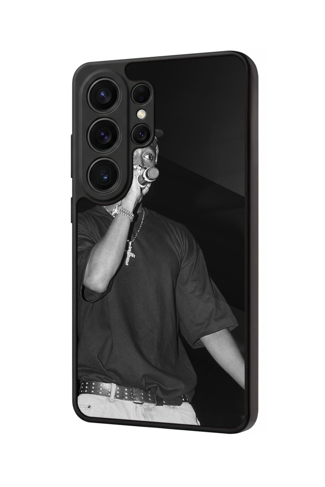 Samsung Galaxy S26 Ultra Uyumlu Tupac Tasarımlı Glossy Premium Kılıf