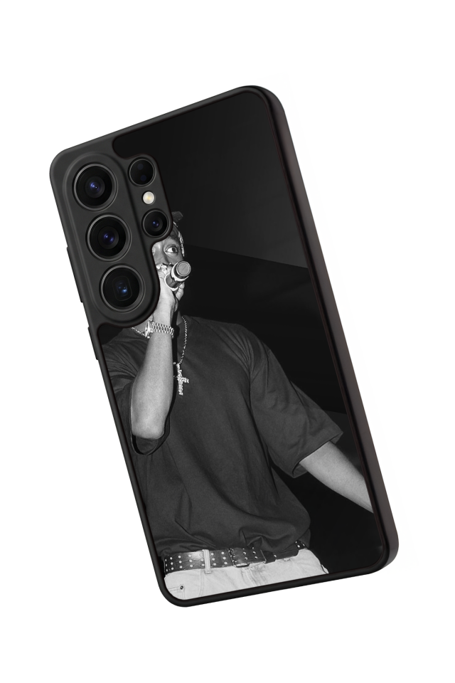 Samsung Galaxy S26 Ultra Uyumlu Tupac Tasarımlı Glossy Premium Kılıf