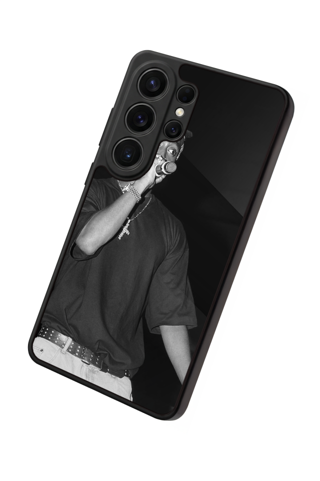 Samsung Galaxy S26 Ultra Uyumlu Tupac Tasarımlı Glossy Premium Kılıf