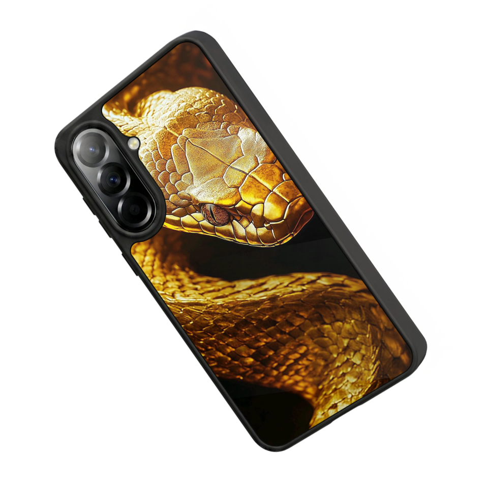 Samsung Galaxy A37 Uyumlu Yılan Tasarımlı Glossy Premium Kılıf