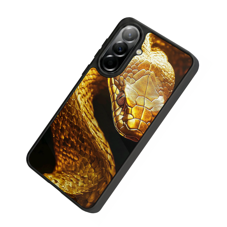 Samsung Galaxy A37 Uyumlu Yılan Tasarımlı Glossy Premium Kılıf