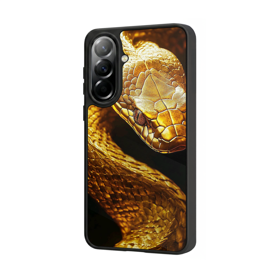 Samsung Galaxy A37 Uyumlu Yılan Tasarımlı Glossy Premium Kılıf