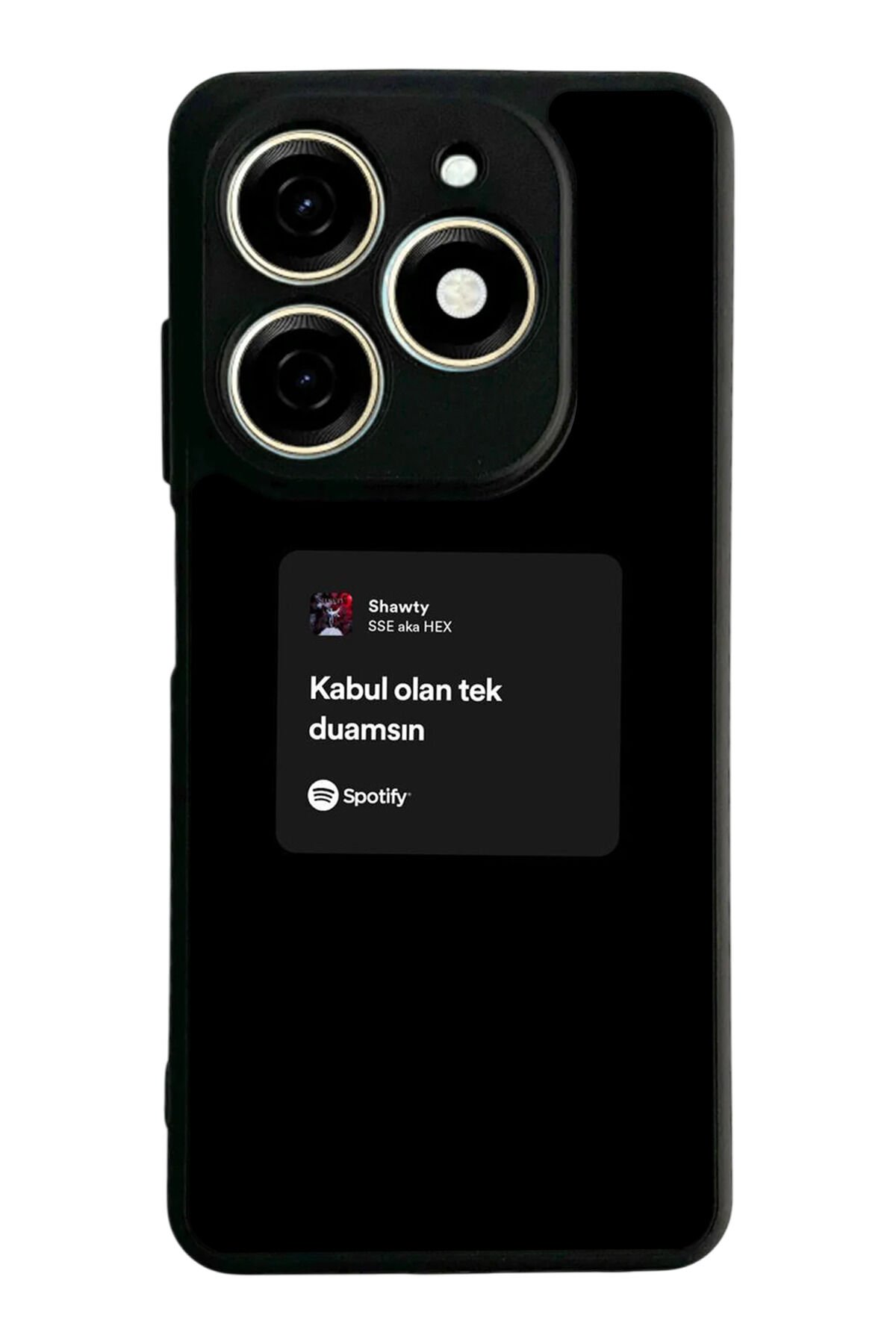 Tecno Spark 20/20C Uyumlu Sarki Sozleri Tasarımlı Glossy Premium Kılıf