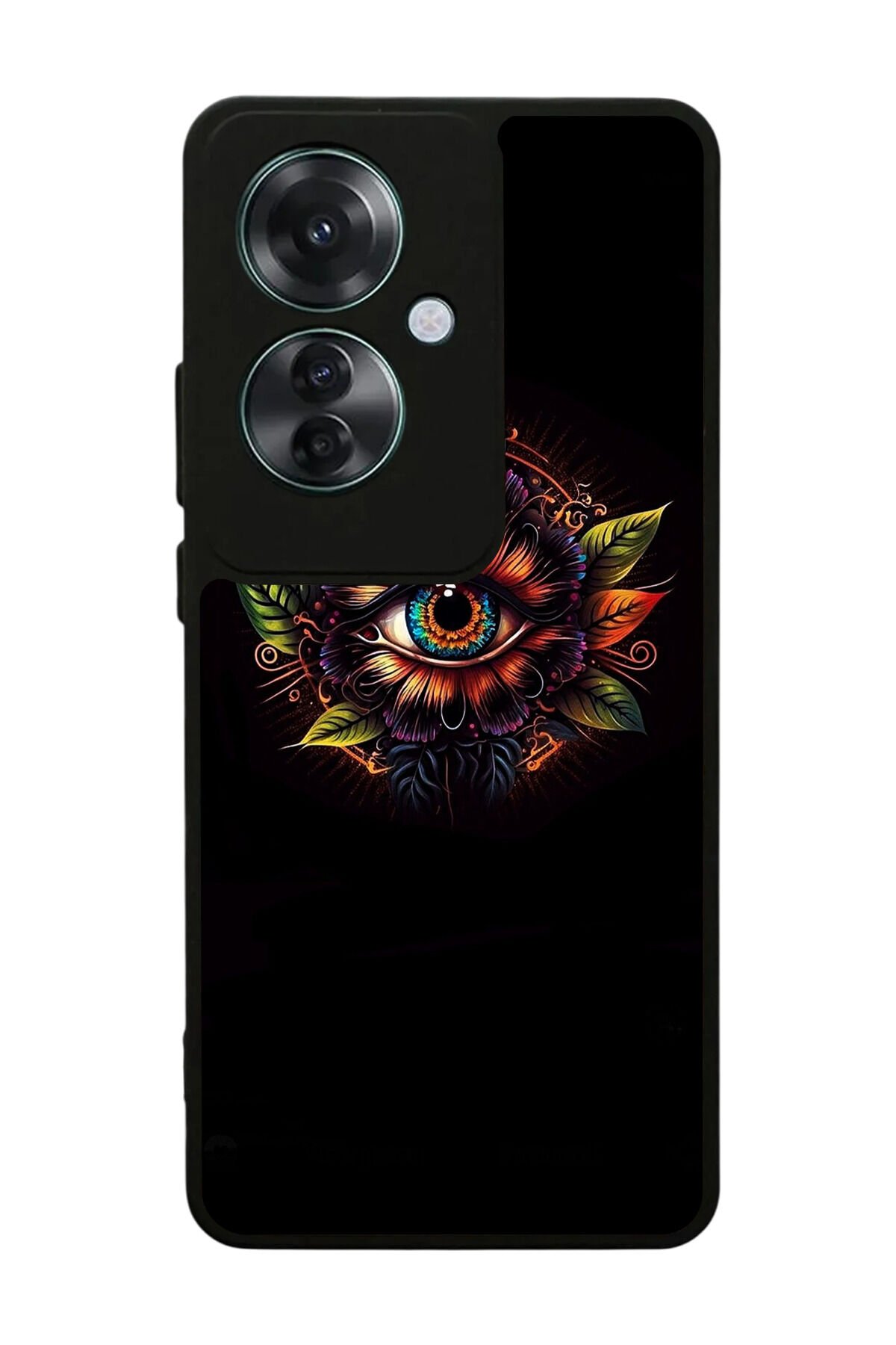 Oppo Reno 11F Uyumlu Göz Tasarımlı Glossy Premium Kılıf