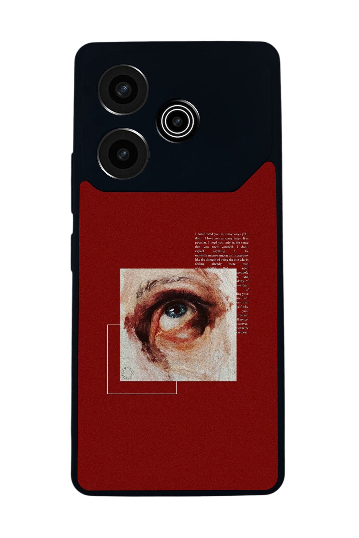 Tecno Pova 6 Uyumlu Kirmizi Tasarımlı Glossy Premium Kılıf