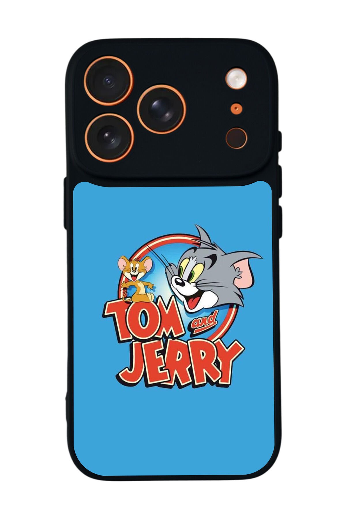 iPhone 17 Pro Max Uyumlu Tom And Jerry Tasarımlı Glossy Premium Kılıf