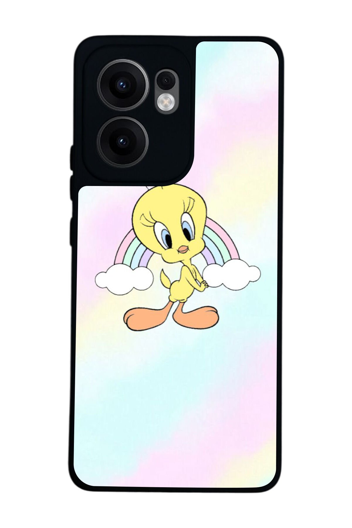 Oppo Reno 13F Uyumlu Tweety Tasarımlı Glossy Premium Kılıf