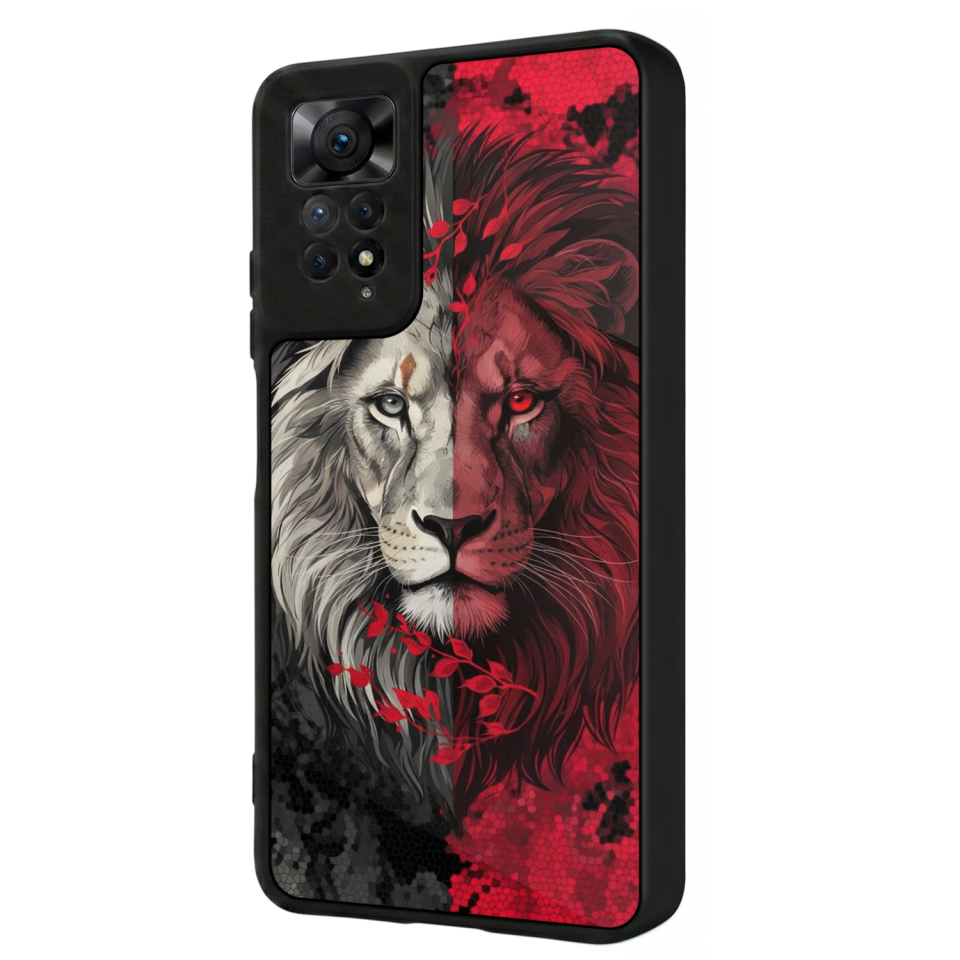 Xiaomi Redmi Note 12 Pro Uyumlu Aslan Tasarımlı Glossy Premium Kılıf
