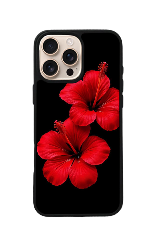 iPhone 15 Pro Max Uyumlu Cicek Tasarımlı Glossy Premium Kılıf