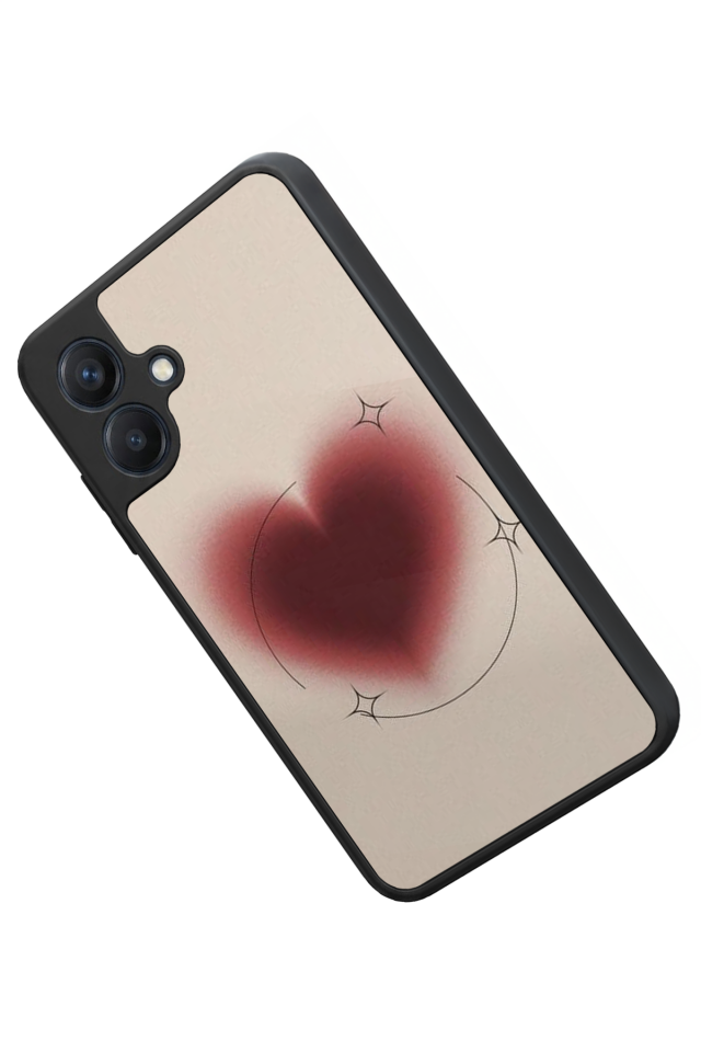 Samsung Galaxy A07 Uyumlu Kalp Love Tasarımlı Glossy Premium Kılıf
