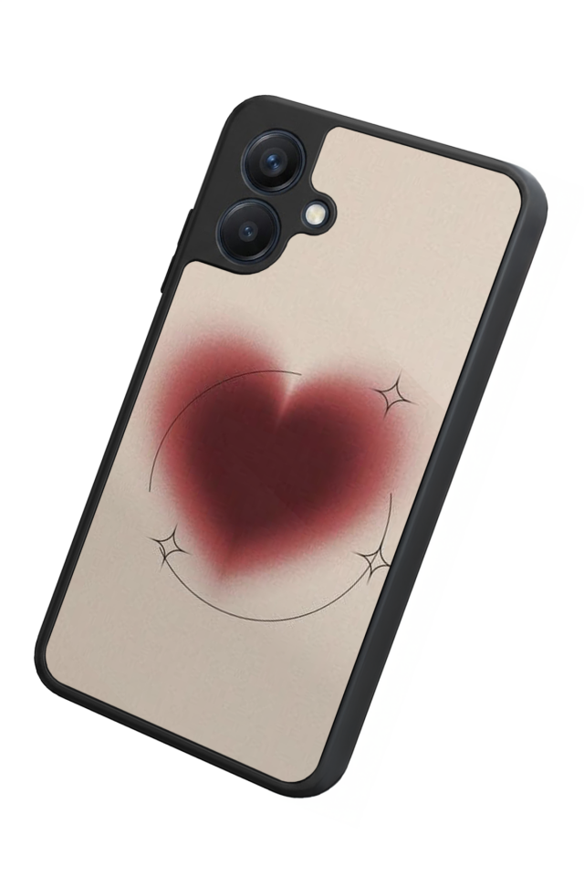 Samsung Galaxy A07 Uyumlu Kalp Love Tasarımlı Glossy Premium Kılıf