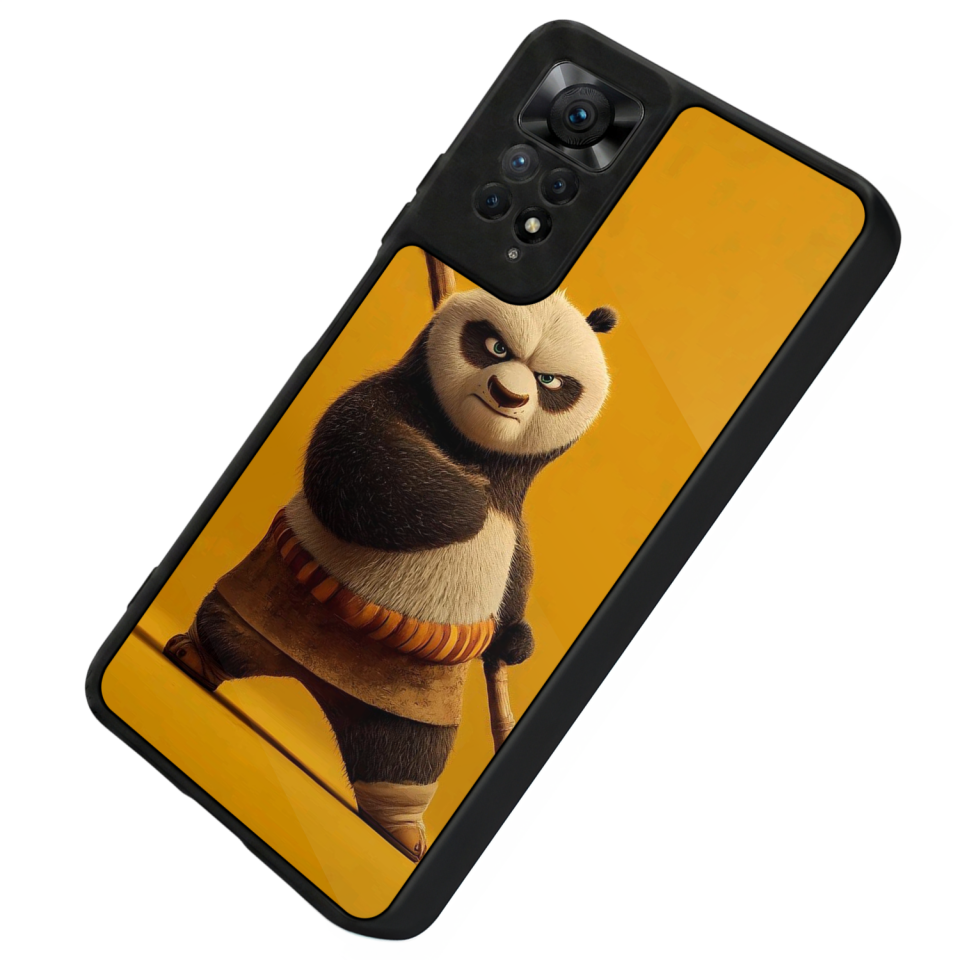 Xiaomi Redmi Note 11 Pro Uyumlu Kung Fu Panda Tasarımlı Glossy Premium Kılıf