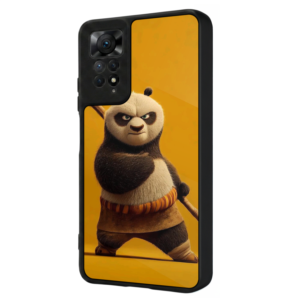 Xiaomi Redmi Note 11 Pro Uyumlu Kung Fu Panda Tasarımlı Glossy Premium Kılıf