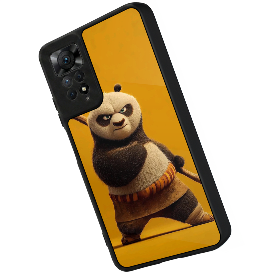 Xiaomi Redmi Note 11 Pro Uyumlu Kung Fu Panda Tasarımlı Glossy Premium Kılıf