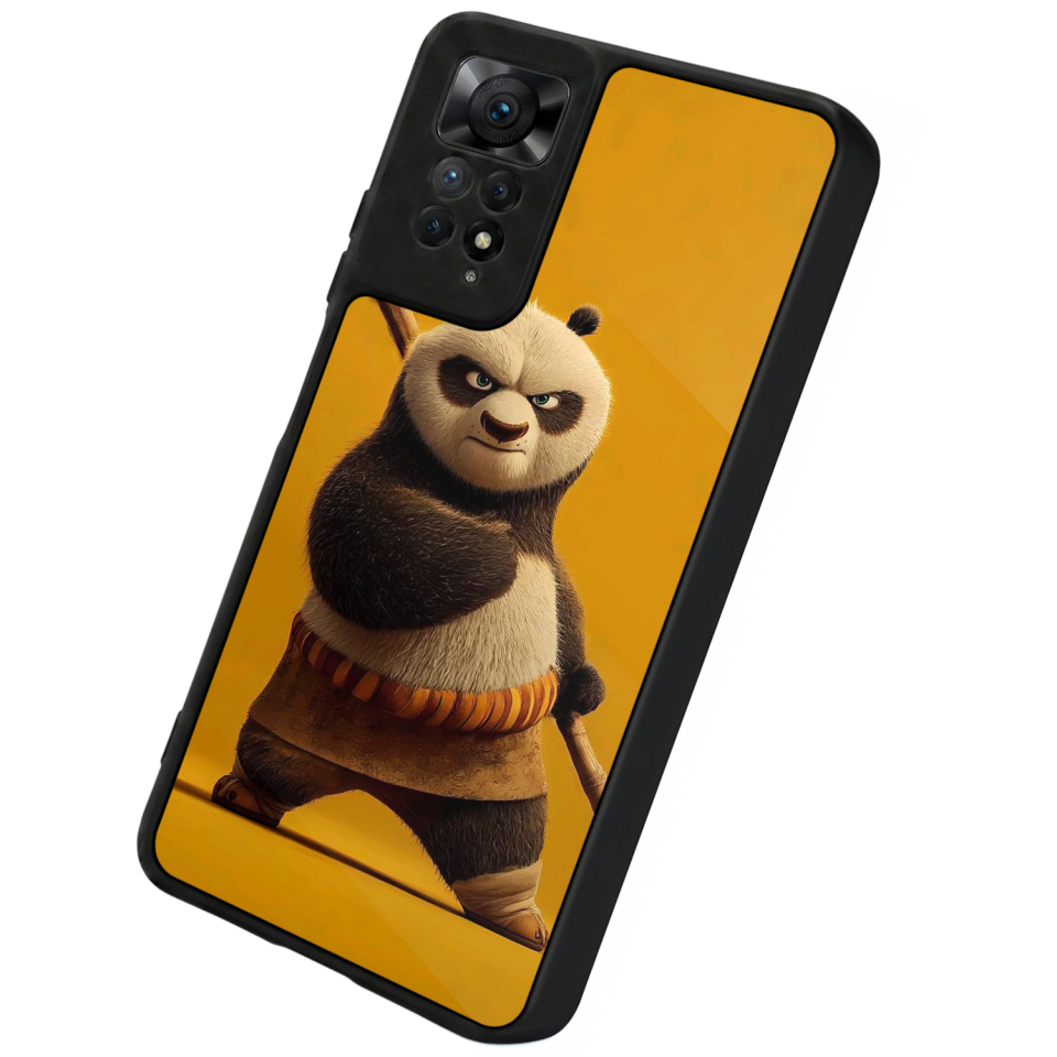 Xiaomi Redmi Note 11 Pro Uyumlu Kung Fu Panda Tasarımlı Glossy Premium Kılıf