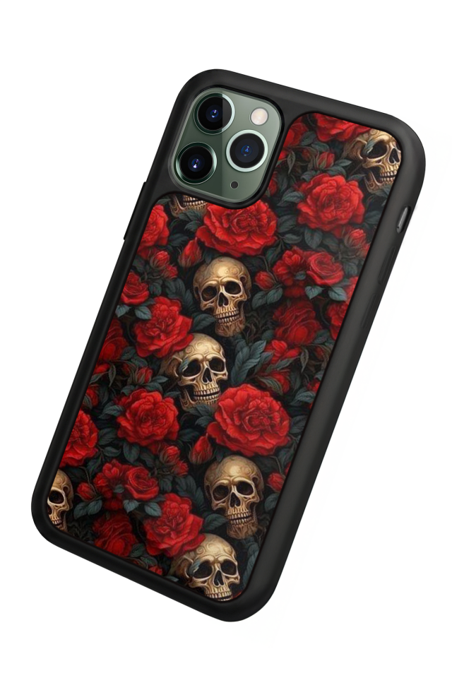 iPhone 11 Pro Max Uyumlu KuruKafa Tasarımlı Glossy Premium Kılıf