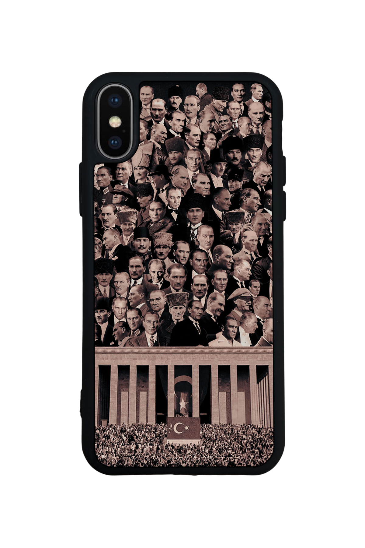 iPhone X/ XS Uyumlu Mustafa Kemal Ataturk Tasarımlı Glossy Premium Kılıf