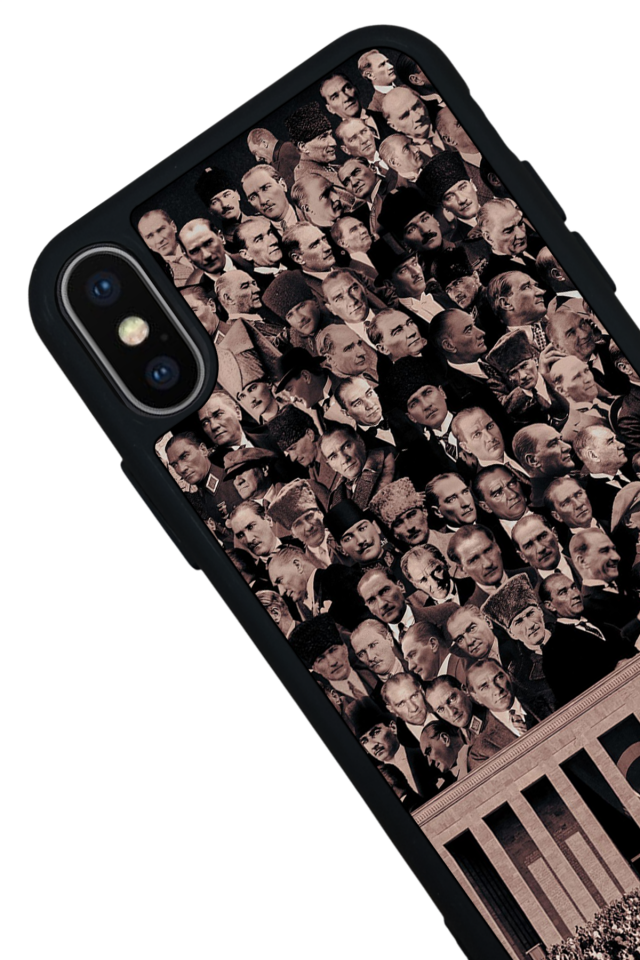 iPhone X/ XS Uyumlu Mustafa Kemal Ataturk Tasarımlı Glossy Premium Kılıf