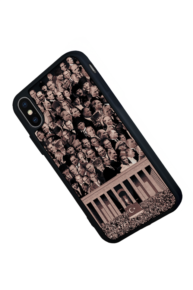 iPhone X/ XS Uyumlu Mustafa Kemal Ataturk Tasarımlı Glossy Premium Kılıf