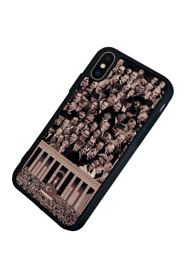 iPhone X/ XS Uyumlu Mustafa Kemal Ataturk Tasarımlı Glossy Premium Kılıf
