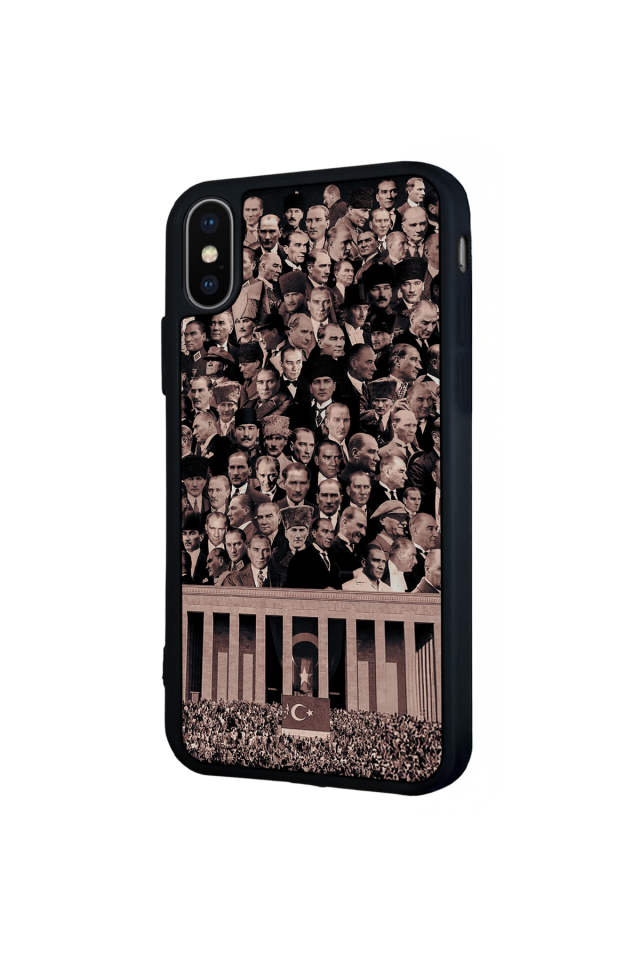 iPhone X/ XS Uyumlu Mustafa Kemal Ataturk Tasarımlı Glossy Premium Kılıf