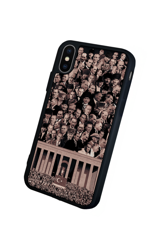 iPhone X/ XS Uyumlu Mustafa Kemal Ataturk Tasarımlı Glossy Premium Kılıf