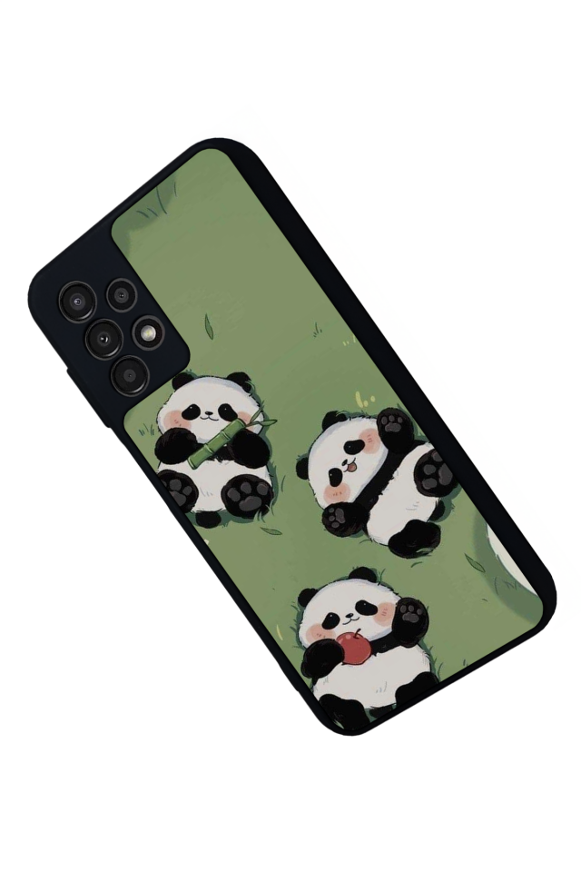 Samsung Galaxy A13 Uyumlu Panda Tasarımlı Glossy Premium Kılıf
