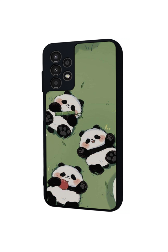 Samsung Galaxy A13 Uyumlu Panda Tasarımlı Glossy Premium Kılıf