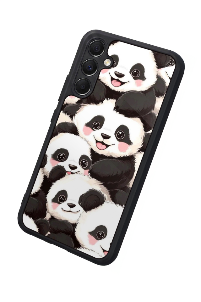 Samsung Galaxy M34 Uyumlu Panda Tasarımlı Glossy Premium Kılıf